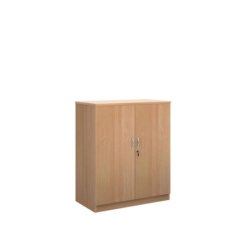 Deluxe double door office cupboard 1200mm high with 2 shelves