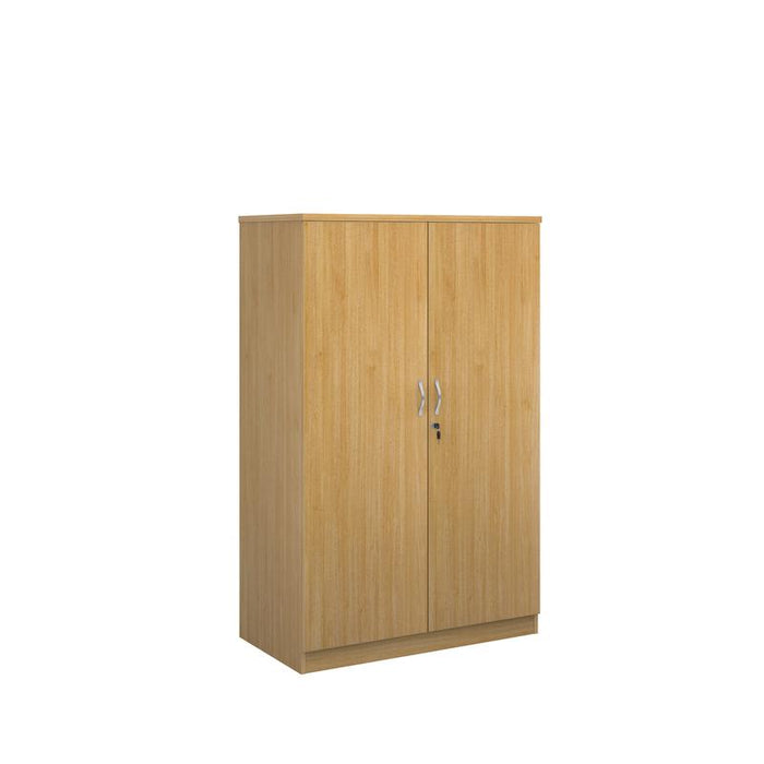 Deluxe double door office cupboard 1600mm high with 3 shelves Wooden Storage Dams 