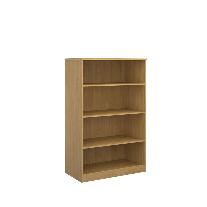 Deluxe Office bookcase 1600mm high with 3 shelves