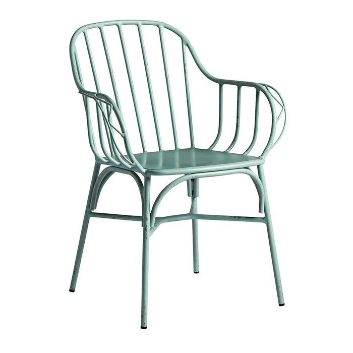 Denver Arm Chair Café Furniture zaptrading Retro Blue 