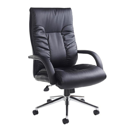 Derby high back executive chair - black faux leather Seating Dams 