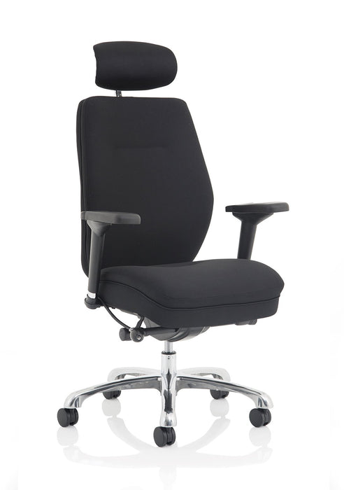 Domino Chair Posture Dynamic Office Solutions Black Fabric 