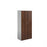 Duo double door cupboard 1790mm high with 4 shelves Wooden Storage Dams White/Walnut 