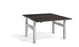 Duo Height Adjustable Bench System Desking Lavoro 1200 x 800 Silver Wenge