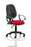Eclipse Plus I Operator Chair Task and Operator Dynamic Office Solutions Bespoke Bergamot Cherry Black With Loop Arms