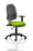 Eclipse Plus I Operator Chair Task and Operator Dynamic Office Solutions Bespoke Myrrh Green Black With Height Adjustable Arms