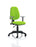 Eclipse Plus I Operator Chair Task and Operator Dynamic Office Solutions Bespoke Myrrh Green Matching Bespoke Colour With Height Adjustable Arms