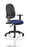 Eclipse Plus I Operator Chair Task and Operator Dynamic Office Solutions Bespoke Stevia Blue Black With Height Adjustable Arms