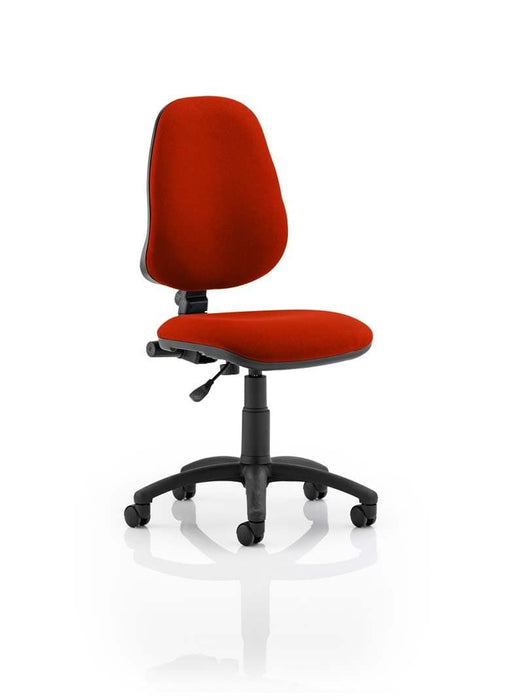 Eclipse Plus I Operator Chair Task and Operator Dynamic Office Solutions Bespoke Tabasco Orange Matching Bespoke Colour None