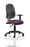 Eclipse Plus I Operator Chair Task and Operator Dynamic Office Solutions Bespoke Tansy Purple Black With Height Adjustable Arms