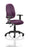 Eclipse Plus I Operator Chair Task and Operator Dynamic Office Solutions Bespoke Tansy Purple Matching Bespoke Colour With Height Adjustable Arms