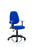 Eclipse Plus I Operator Chair Task and Operator Dynamic Office Solutions Blue Fabric Matching Bespoke Colour With Height Adjustable Arms