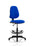 Eclipse Plus I Operator Chair with Hi Rise Draughtsman Kit Task and Operator Dynamic Office Solutions Blue Fabric None 