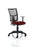 Eclipse Plus II Mesh Back Operator Chair Task and Operator Dynamic Office Solutions Bespoke Ginseng Chilli With Height Adjustable Arms No Draughtsman Kit