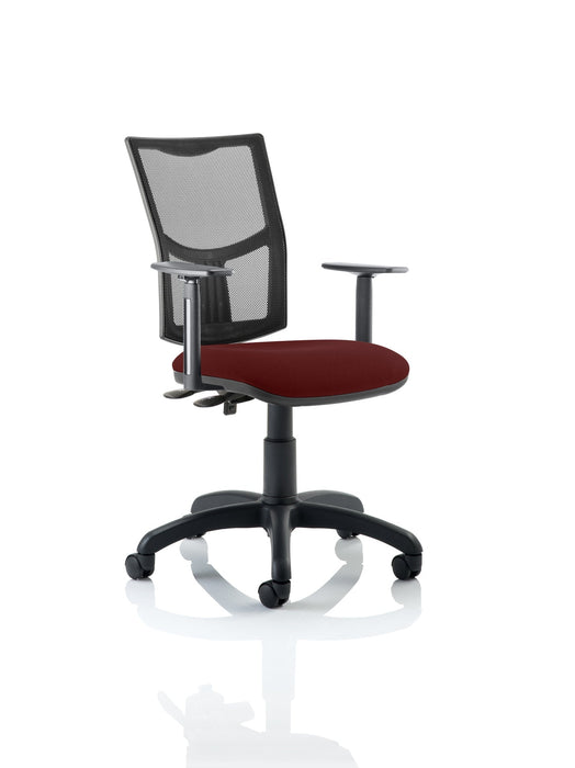 Eclipse Plus II Mesh Back Operator Chair Task and Operator Dynamic Office Solutions Bespoke Ginseng Chilli With Height Adjustable Arms No Draughtsman Kit