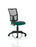 Eclipse Plus II Mesh Back Operator Chair Task and Operator Dynamic Office Solutions Bespoke Maringa Teal None No Draughtsman Kit