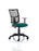 Eclipse Plus II Mesh Back Operator Chair Task and Operator Dynamic Office Solutions Bespoke Maringa Teal With Height Adjustable Arms No Draughtsman Kit