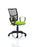 Eclipse Plus II Mesh Back Operator Chair Task and Operator Dynamic Office Solutions Bespoke Myrrh Green With Loop Arms No Draughtsman Kit