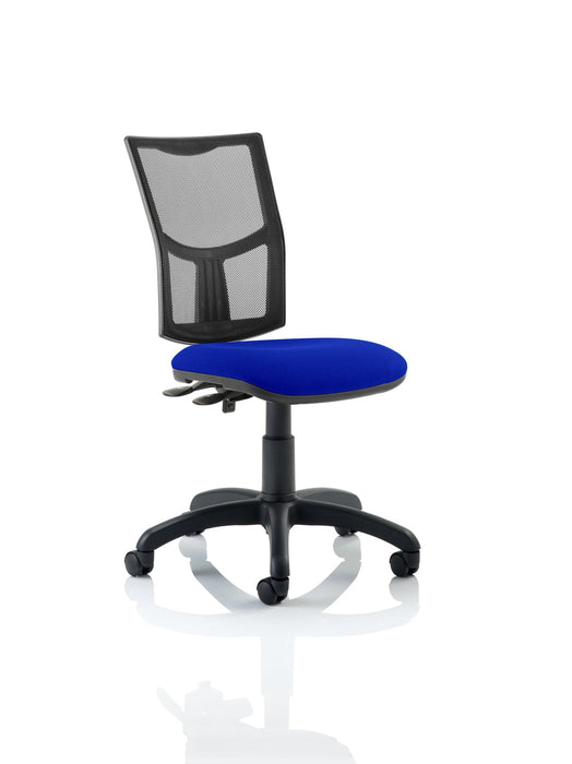 Eclipse Plus II Mesh Back Operator Chair Task and Operator Dynamic Office Solutions Bespoke Stevia Blue None No Draughtsman Kit