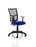 Eclipse Plus II Mesh Back Operator Chair Task and Operator Dynamic Office Solutions Bespoke Stevia Blue With Height Adjustable Arms No Draughtsman Kit