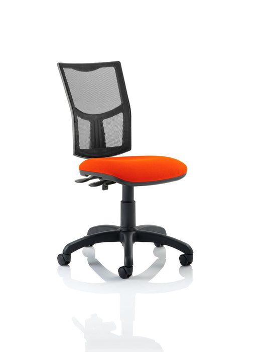 Eclipse Plus II Mesh Back Operator Chair Task and Operator Dynamic Office Solutions Bespoke Tabasco Orange None No Draughtsman Kit