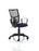 Eclipse Plus II Mesh Back Operator Chair Task and Operator Dynamic Office Solutions Bespoke Tansy Purple With Loop Arms No Draughtsman Kit
