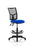Eclipse Plus II Mesh Back Operator Chair Task and Operator Dynamic Office Solutions Blue Fabric None With Draughtsman Kit
