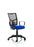 Eclipse Plus II Mesh Back Operator Chair Task and Operator Dynamic Office Solutions Blue Fabric With Loop Arms No Draughtsman Kit