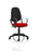 Eclipse Plus II Operator Chair Task and Operator Dynamic Office Solutions Bespoke Bergamot Cherry Black With Loop Arms