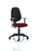 Eclipse Plus II Operator Chair Task and Operator Dynamic Office Solutions Bespoke Ginseng Chilli Black With Height Adjustable Arms