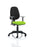 Eclipse Plus II Operator Chair Task and Operator Dynamic Office Solutions Bespoke Myrrh Green Black With Height Adjustable Arms