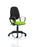 Eclipse Plus II Operator Chair Task and Operator Dynamic Office Solutions Bespoke Myrrh Green Black With Loop Arms