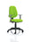 Eclipse Plus II Operator Chair Task and Operator Dynamic Office Solutions Bespoke Myrrh Green Matching Bespoke Colour With Height Adjustable Arms