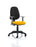 Eclipse Plus II Operator Chair Task and Operator Dynamic Office Solutions Bespoke Senna Yellow Black With Height Adjustable Arms