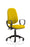 Eclipse Plus II Operator Chair Task and Operator Dynamic Office Solutions Bespoke Senna Yellow Matching Bespoke Colour With Loop Arms