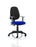 Eclipse Plus II Operator Chair Task and Operator Dynamic Office Solutions Bespoke Stevia Blue Black With Height Adjustable Arms