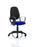 Eclipse Plus II Operator Chair Task and Operator Dynamic Office Solutions Bespoke Stevia Blue Black With Loop Arms