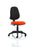 Eclipse Plus II Operator Chair Task and Operator Dynamic Office Solutions Bespoke Tabasco Orange Black None