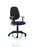Eclipse Plus II Operator Chair Task and Operator Dynamic Office Solutions Bespoke Tansy Purple Black With Height Adjustable Arms