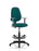 Eclipse Plus II Operator Chair with Hi Rise Draughtsman Kit Task and Operator Dynamic Office Solutions Bespoke Maringa Teal With Height Adjustable Arms 