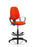 Eclipse Plus II Operator Chair with Hi Rise Draughtsman Kit Task and Operator Dynamic Office Solutions Bespoke Tabasco Orange With Loop Arms 