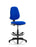 Eclipse Plus II Operator Chair with Hi Rise Draughtsman Kit Task and Operator Dynamic Office Solutions Blue Fabric None 