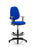 Eclipse Plus II Operator Chair with Hi Rise Draughtsman Kit Task and Operator Dynamic Office Solutions Blue Fabric With Height Adjustable Arms 