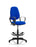 Eclipse Plus II Operator Chair with Hi Rise Draughtsman Kit Task and Operator Dynamic Office Solutions Blue Fabric With Loop Arms 