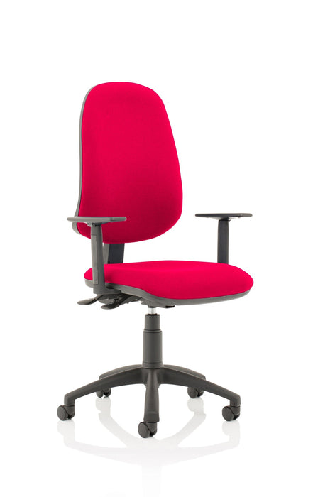 Eclipse Plus XL Operator Chair Task and Operator Dynamic Office Solutions Bespoke Bergamot Cherry Matching Bespoke Colour With Height Adjustable Arms