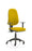 Eclipse Plus XL Operator Chair Task and Operator Dynamic Office Solutions Bespoke Senna Yellow Matching Bespoke Colour With Height Adjustable Arms