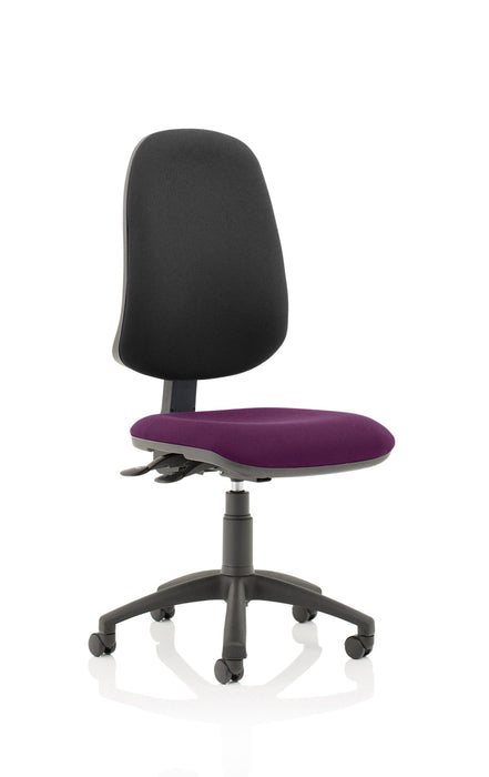Eclipse Plus XL Operator Chair Task and Operator Dynamic Office Solutions Bespoke Tansy Purple Black None