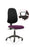 Eclipse Plus XL Operator Chair Task and Operator Dynamic Office Solutions Bespoke Tansy Purple Black With Loop Arms