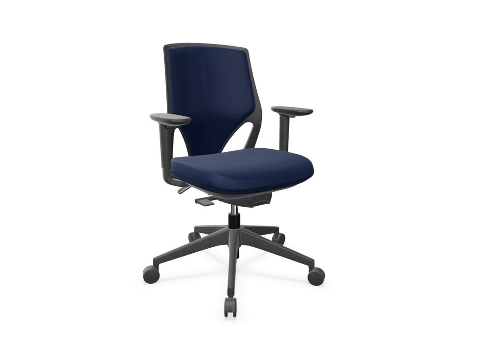 EFIT Upholstered Back Task Chair Task Chair Actiu Blue Black 