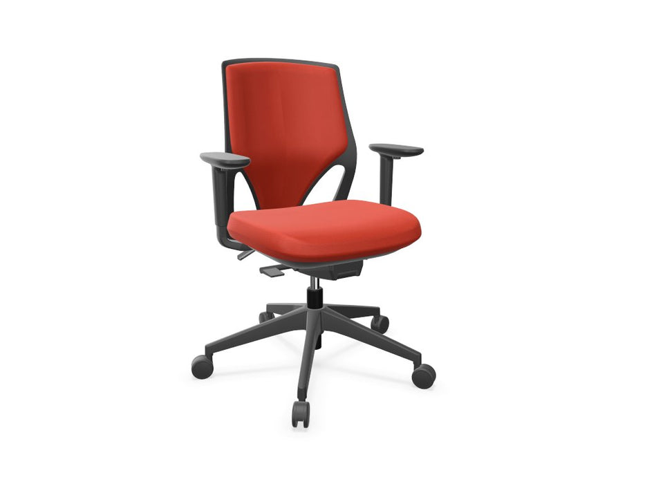 EFIT Upholstered Back Task Chair Task Chair Actiu Dark Orange Black 